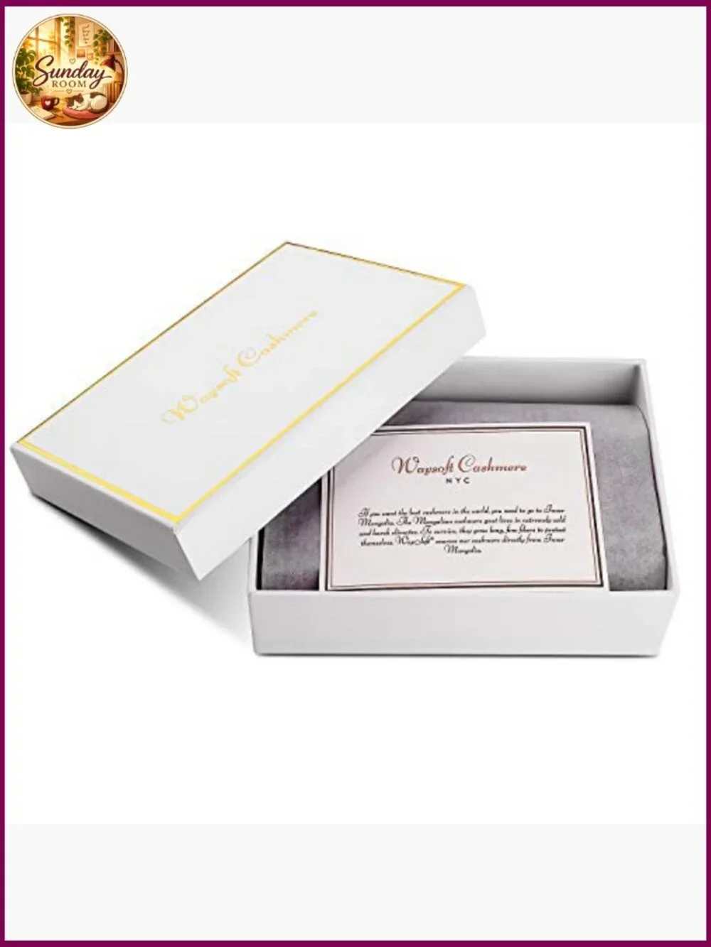 100% Cashmere Beanie Hat in Gift Box, Women's Winter Skull Cap